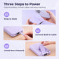 Magnetic Wireless Fast Charging Power Bank with Built-in Cable and Stand Portable
