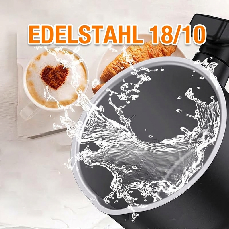 📢📢40% RABATT !!⏰4-in-1 Milchaufschäumer und Dampfgarer mit 350 ml Fassungsvermögen