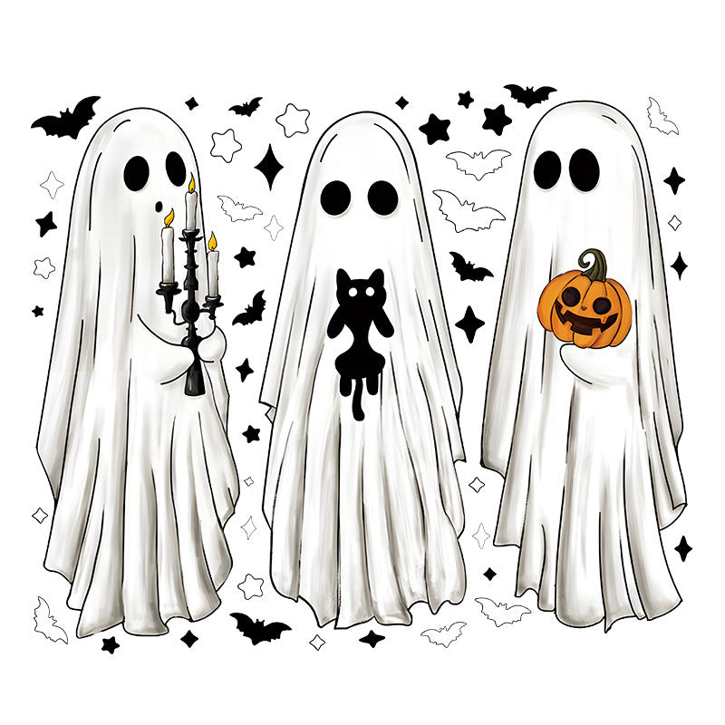 👻 Halloween-Geister-Fensterfolie im Angebot – beidseitig bedruckt, wiederverwendbar & ohne Kleber 🎃