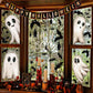 👻 Halloween-Geister-Fensterfolie im Angebot – beidseitig bedruckt, wiederverwendbar & ohne Kleber 🎃