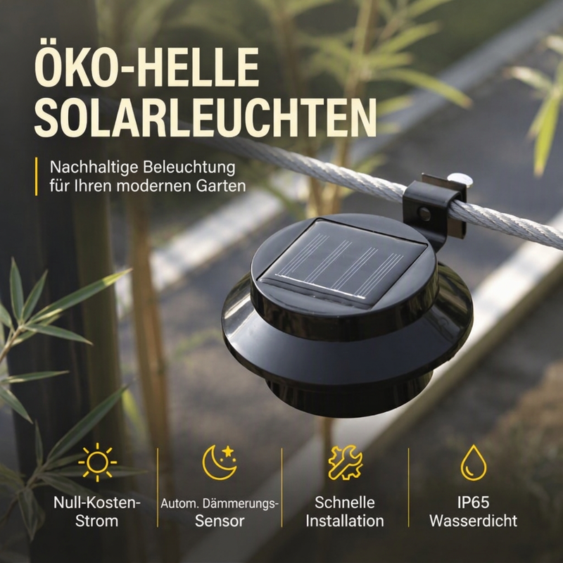 ☀️Youtube Sale 35% RABATT💡Wasserdichte solarbetriebene LED-Außenleuchten für Dachrinnen und Wände