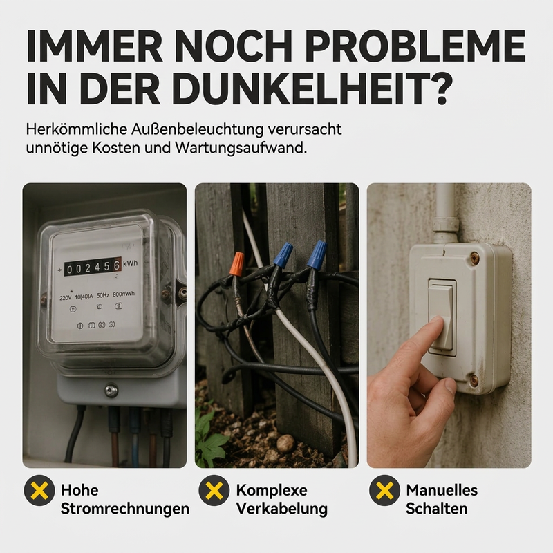 ☀️Youtube Sale 35% RABATT💡Wasserdichte solarbetriebene LED-Außenleuchten für Dachrinnen und Wände