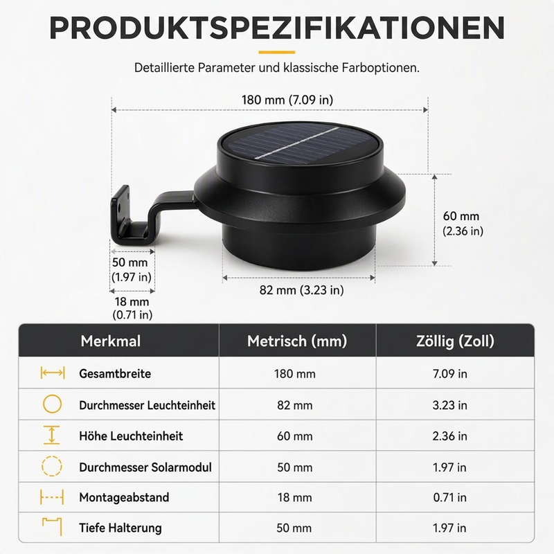 ☀️Youtube Sale 35% RABATT💡Wasserdichte solarbetriebene LED-Außenleuchten für Dachrinnen und Wände