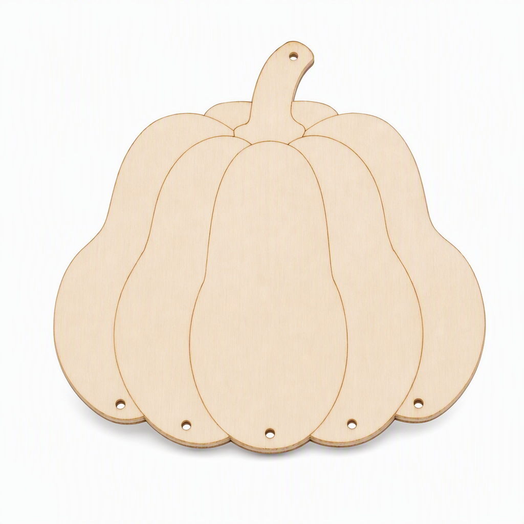 ✨🎃 1+1 GRATIS!! !🎃✨ Halloween Holz-Kürbis Bastelset | DIY Windspiel