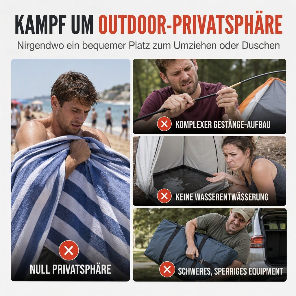 📢📢50% RABATT !!⏰Tragbares Duschzelt für die Fahrzeugheckseite – Schneller Aufbau & Privatsphäre beim Camping ✨