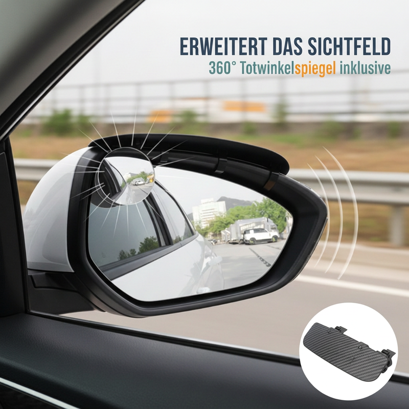 🔥50 % Rabatt🔥⏳Zeitlich begrenztes Angebot⏳ 2-in-1 Regenschutz für Rückspiegel mit Totwinkelspiegel