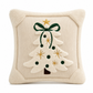 ⏳🔥ZEITLICH BEGRENZT 50% RABATT! ⏰Bestickter Weihnachtsbaum-Kissenbezug mit Schleife (45x45cm) | Dekorativer Kissenbezug für Wohnzimmer-Sofa🎄🧸