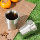 ☕ Foldable Thickened Stainless Steel Water Cup, Indoor & Outdoor Multi-use Drinking Mug