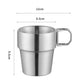 ☕ Foldable Thickened Stainless Steel Water Cup, Indoor & Outdoor Multi-use Drinking Mug