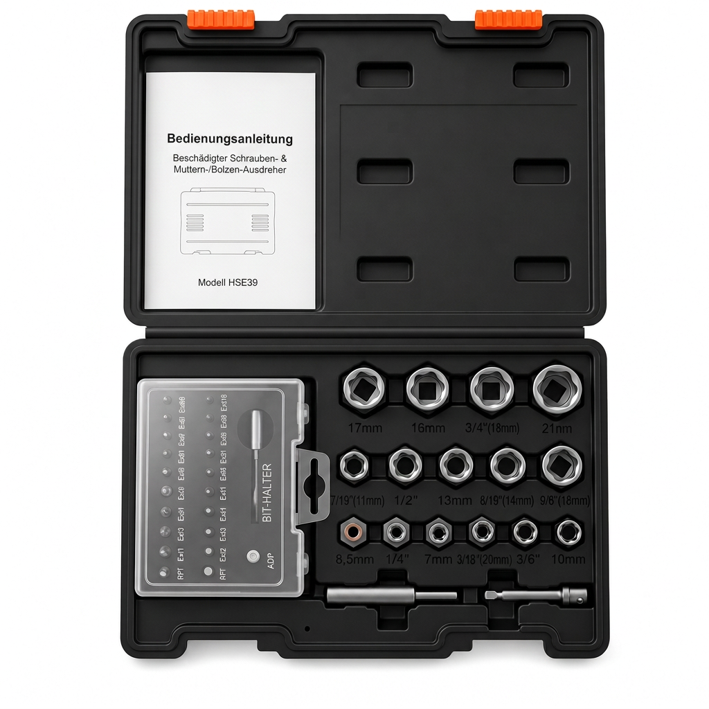 🔧14-teiliges Schraubenausdreher-Set für beschädigte Schrauben & Muttern – Industriequalität, hohes Drehmoment, Linksgewinde, für Auto-Reparatur