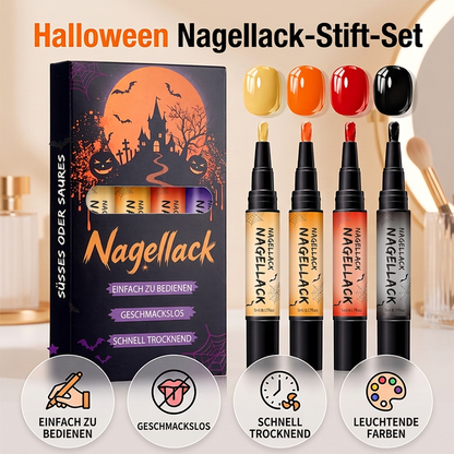 Schnelltrocknendes Halloween-Nagellackstift-Set