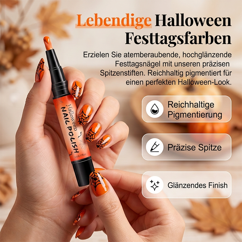 Schnelltrocknendes Halloween-Nagellackstift-Set