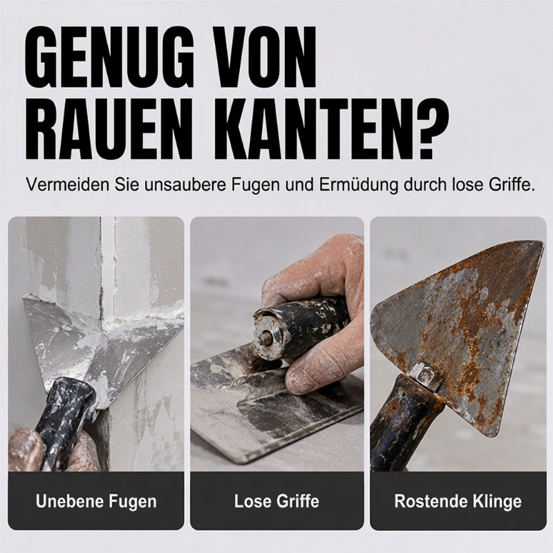 ⏳Zeitlich begrenztes Angebot⏳ Edelstahl-Eckkelle für Innen- und Außenecken, 175 × 96 mm