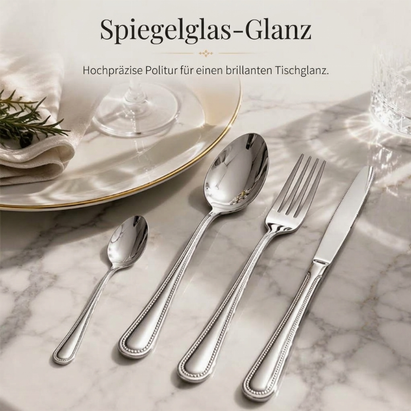 🍴50% RABATT⏰Edelstahl-Besteck-Set, langlebig, für Haushalt & Picknick✨