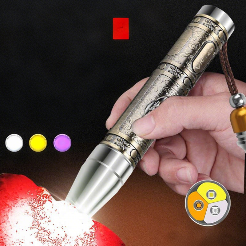 Professionelle Multifunktions-Taschenlampe zur Edelsteinprüfung