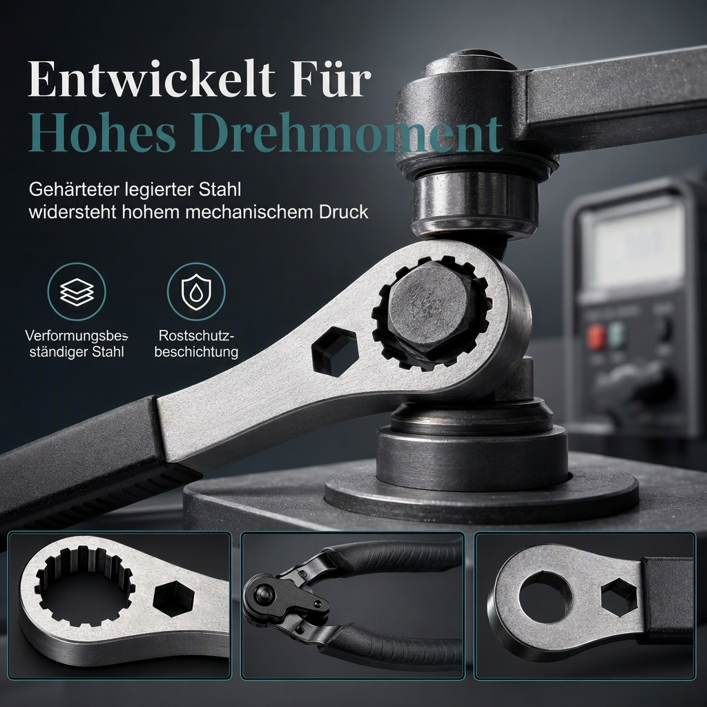 📢📢50% RABATT !!⏰Fahrradreparaturwerkzeug-Set mit Kunststoff-Aufbewahrungskoffer