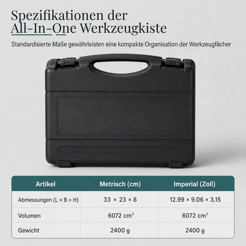 📢📢50% RABATT !!⏰Fahrradreparaturwerkzeug-Set mit Kunststoff-Aufbewahrungskoffer