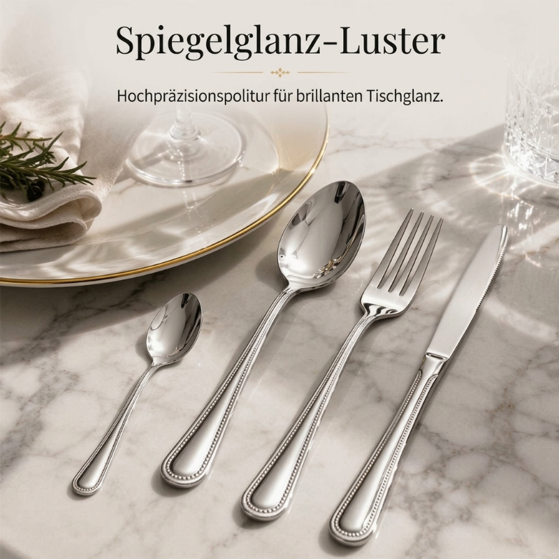 4-teiliges Edelstahlbesteckset