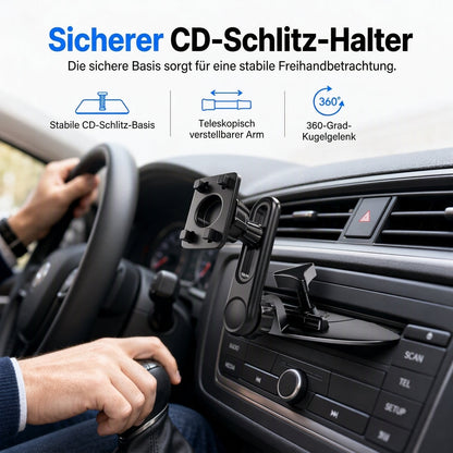 ⏳🔥ZEITBEGRENZT 50% RABATT! ⏰Verstellbare Gravitations-Handyhalterung für Auto-CD-Schlitz und Lüftungsgitter, Autozubehör🚗