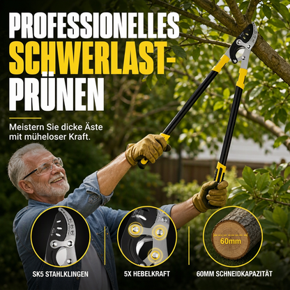 🌿 50% RABATT! ✂️ Gartenschere mit Compound-Hebel – Gehärteter Stahl & Aluminium ✨