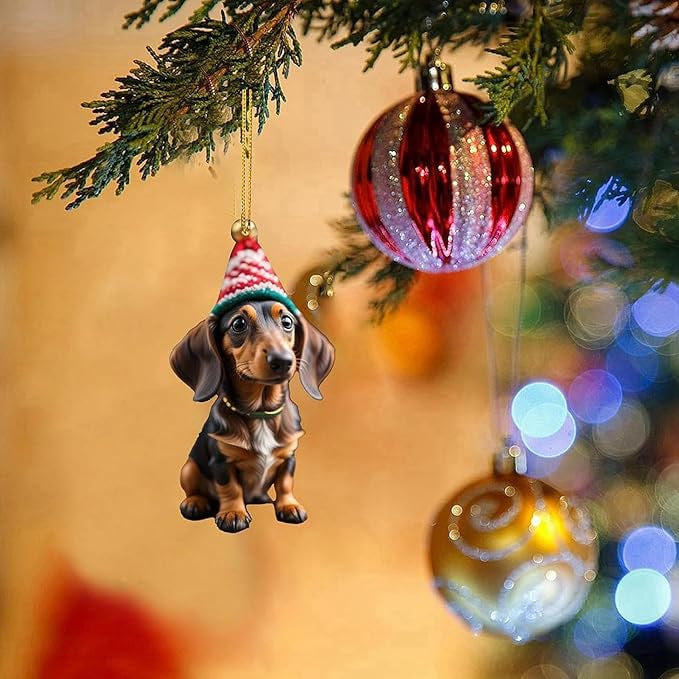 ⏳🔥NUR FÜR KURZE ZEIT 50 % RABATT! ⏰🎄 Christbaumschmuck in Welpenform 🐕🎁