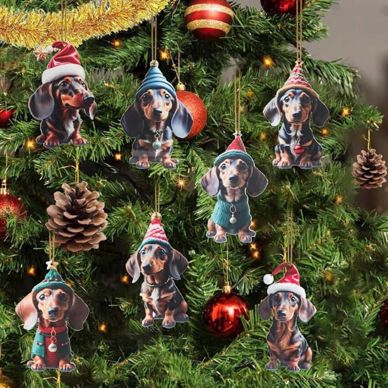 ⏳🔥NUR FÜR KURZE ZEIT 50 % RABATT! ⏰🎄 Christbaumschmuck in Welpenform 🐕🎁