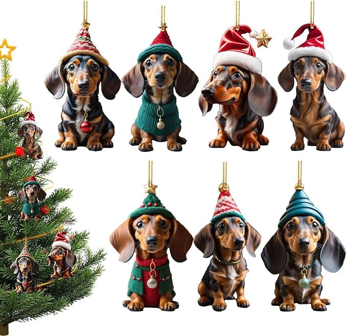 ⏳🔥NUR FÜR KURZE ZEIT 50 % RABATT! ⏰🎄 Christbaumschmuck in Welpenform 🐕🎁