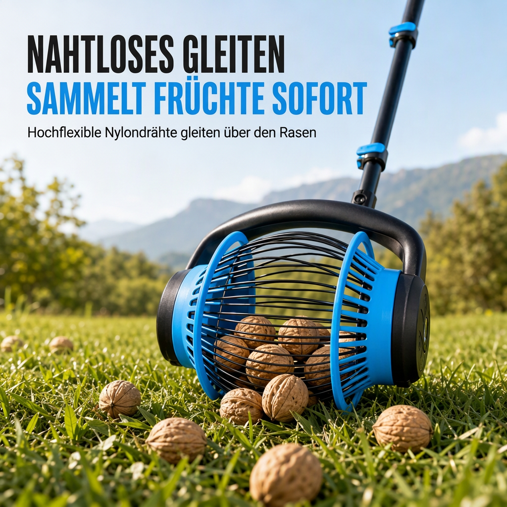 Multifunktionaler rollender Nuss- und Fruchtsammler