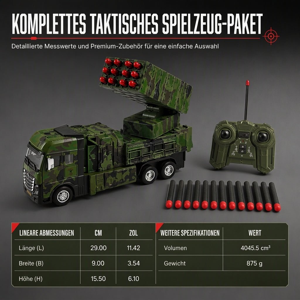 Übergröß ferngesteuerter Abschussspielzeug-LKW für Flugkörper