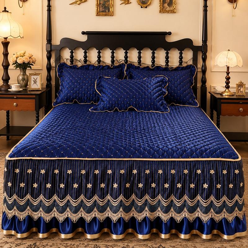 🛏️Gesteppter Bettvolant – atmungsaktiv, rundum blickdicht & einfach anzubringen ✨