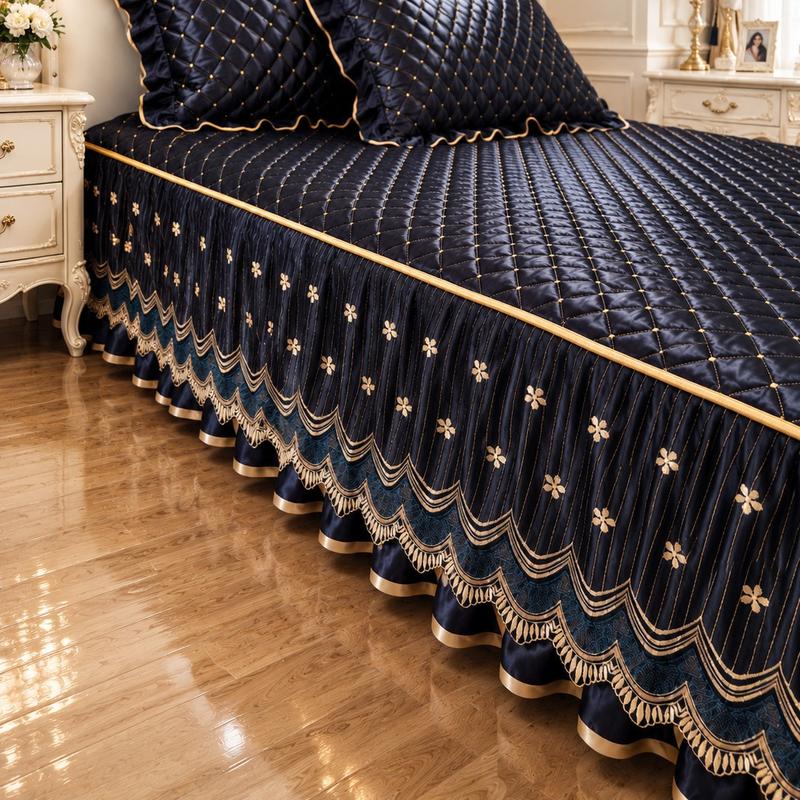 🛏️Gesteppter Bettvolant – atmungsaktiv, rundum blickdicht & einfach anzubringen ✨