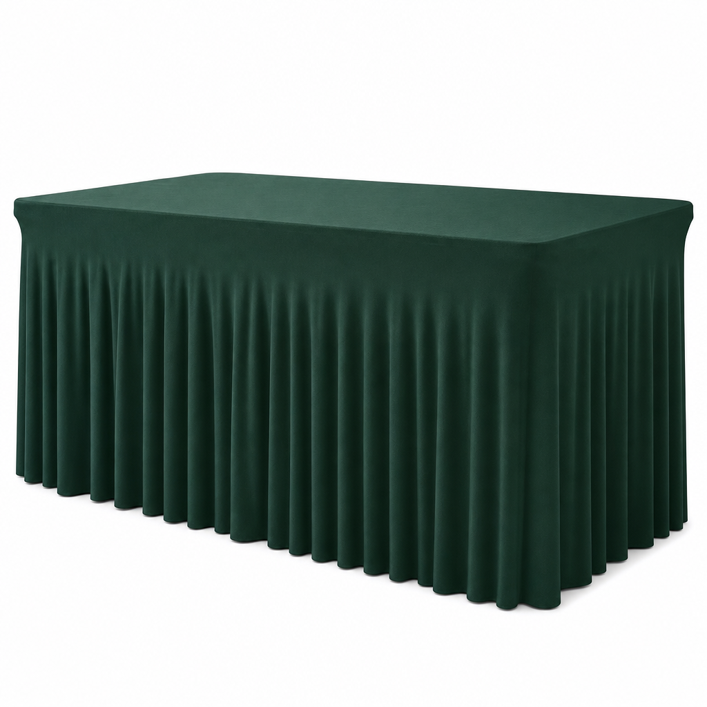 🎉 NUR FÜR KURZE ZEIT 50% RABATT! ✔ Plissee-Tischrock für Veranstaltungen – elegant, faltenfrei, wiederverwendbar 🎊