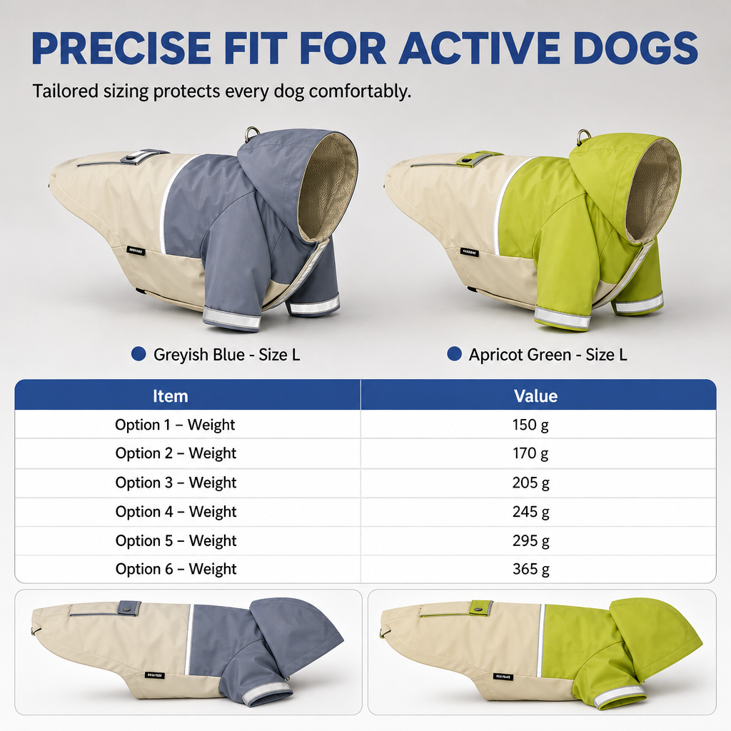 ⏳Zeitlich begrenztes Angebot⏳ 🐕 Wasserdichter Regenmantel für Hunde im Colorblocking-Design – für draußen, mit schmutzabweisenden Beinschonern