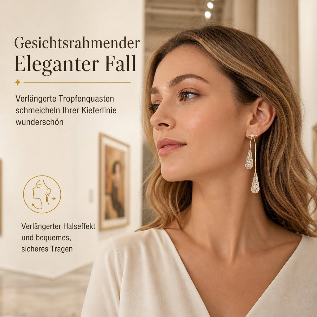 ✨ JETZT 50 % RABATT ✨Tropfen-Ohrringe – Zirkonia, vergoldet & 2-in-1 tragbar ✨