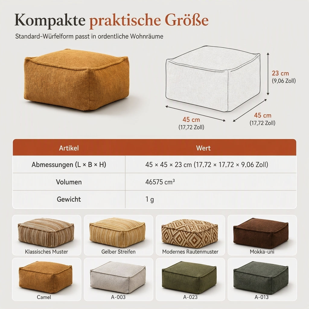 🏡 Praktischer Sitzkissenbezug für einen aufgeräumteren Wohnraum