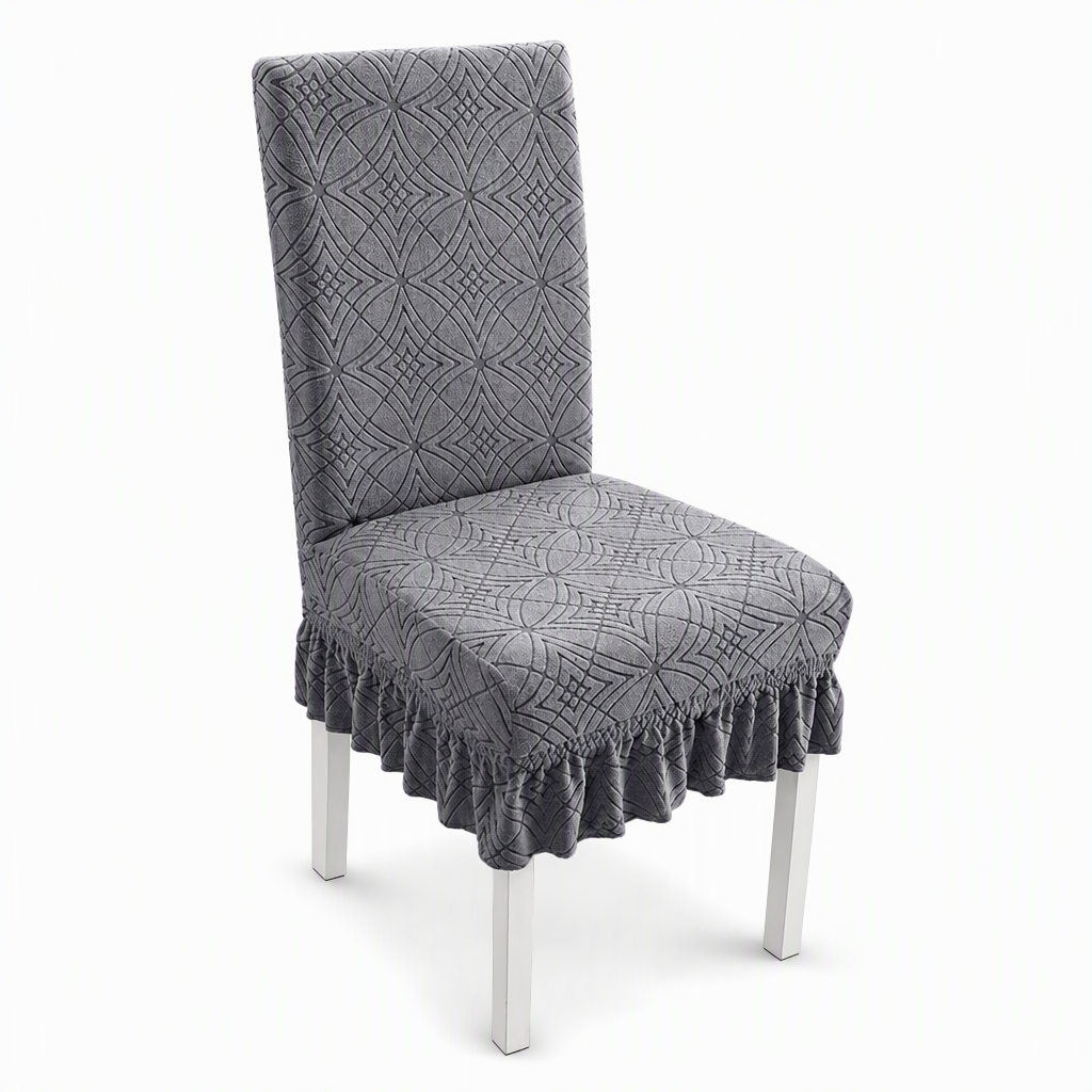 🪑 JETZT 50 % RABATT!✨Stretch-Jacquard-Stuhlbezug – Rundum-Schutz, Kratzfest & Strapazierfähig für Esszimmerstühle
