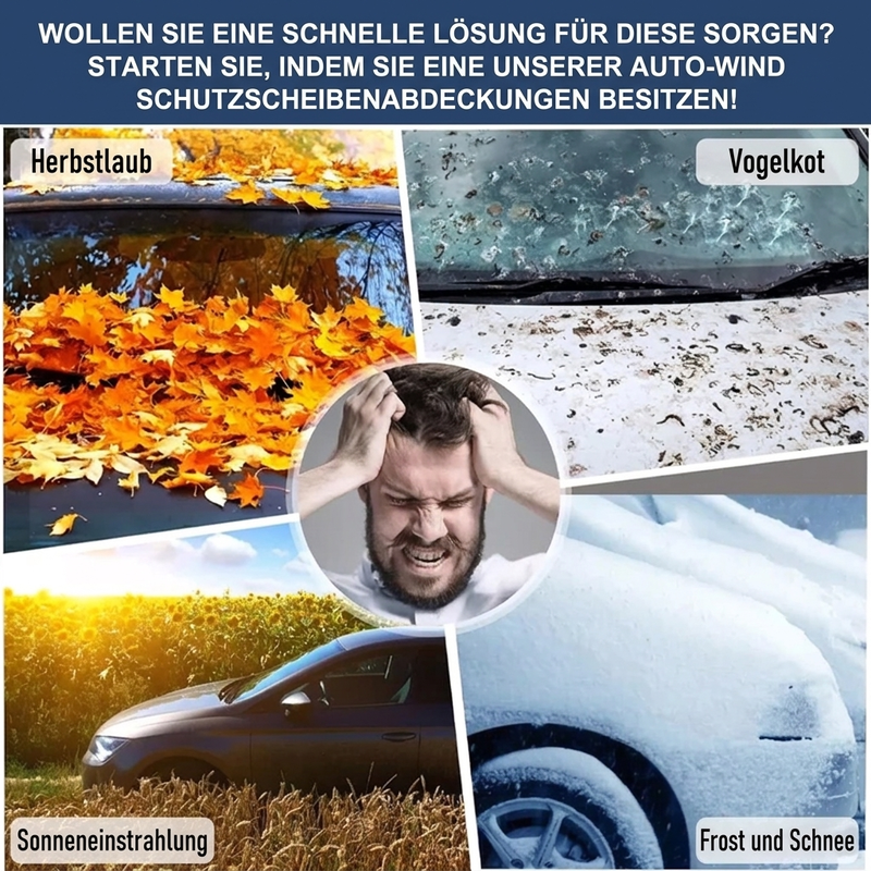 Autoscheibenabdeckung mit Saugnäpfen