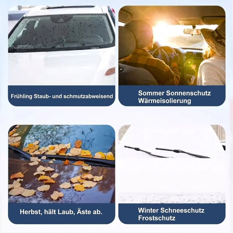 Autoscheibenabdeckung mit Saugnäpfen