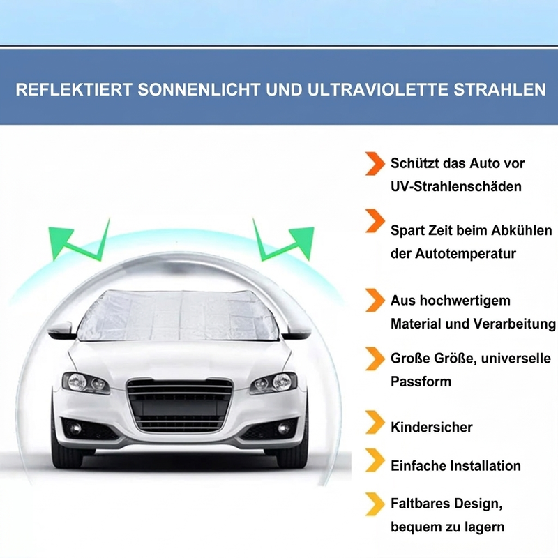 Autoscheibenabdeckung mit Saugnäpfen