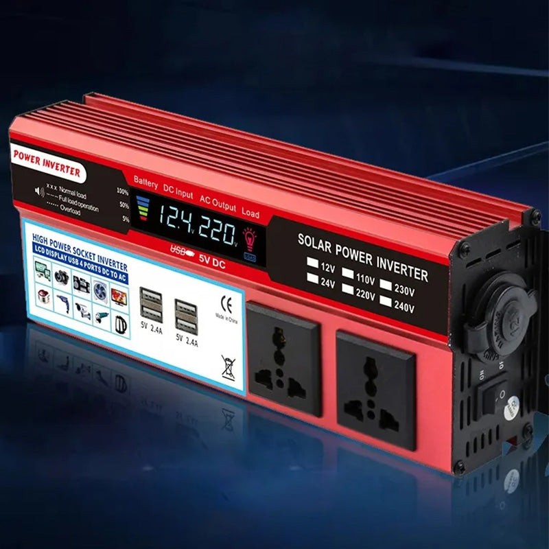 🔥📢 Zeitlich begrenztes Angebot! 🔌Tragbarer 2000W Wechselrichter – DC zu AC Autoladegerät-Adapter, versorgen Sie Ihre Geräte auf Roadtrips, beim Camping & in Notfällen ⚡