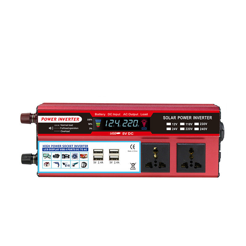 🔥📢 Zeitlich begrenztes Angebot! 🔌Tragbarer 2000W Wechselrichter – DC zu AC Autoladegerät-Adapter, versorgen Sie Ihre Geräte auf Roadtrips, beim Camping & in Notfällen ⚡