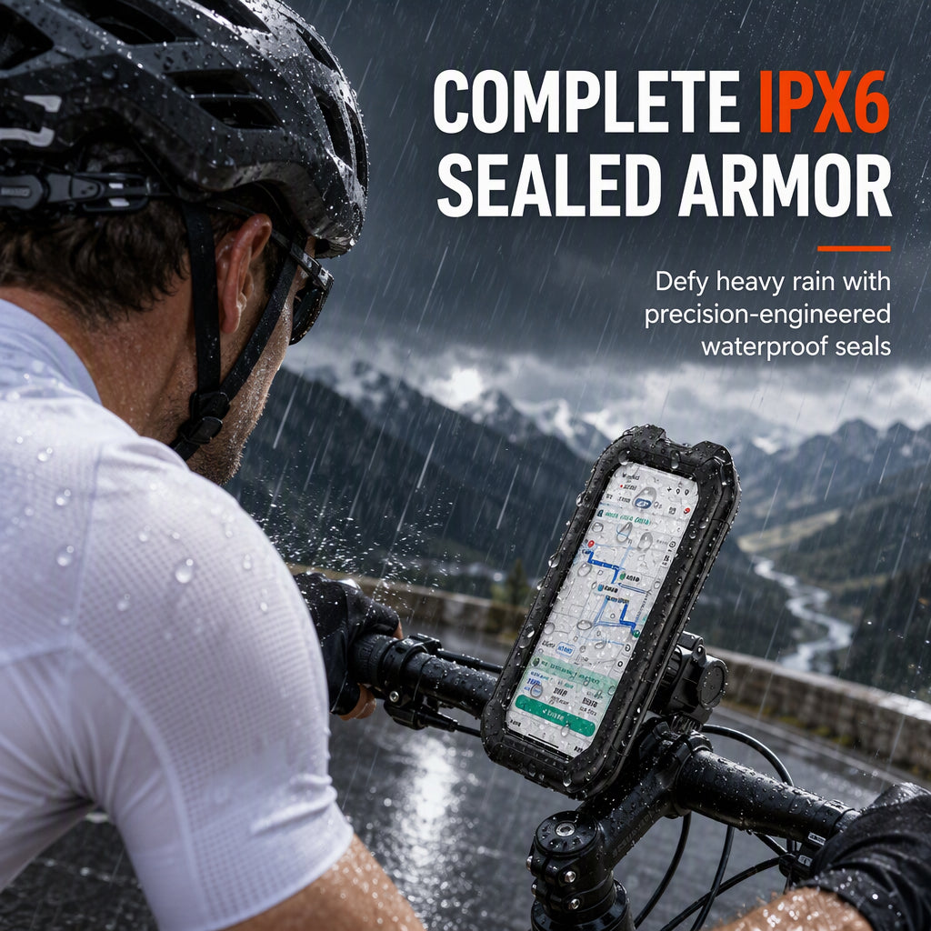 🏍️ Wasserdichte Handyhalterung für Motorrad & Fahrrad – 360° drehbar mit Touchscreen-Funktion