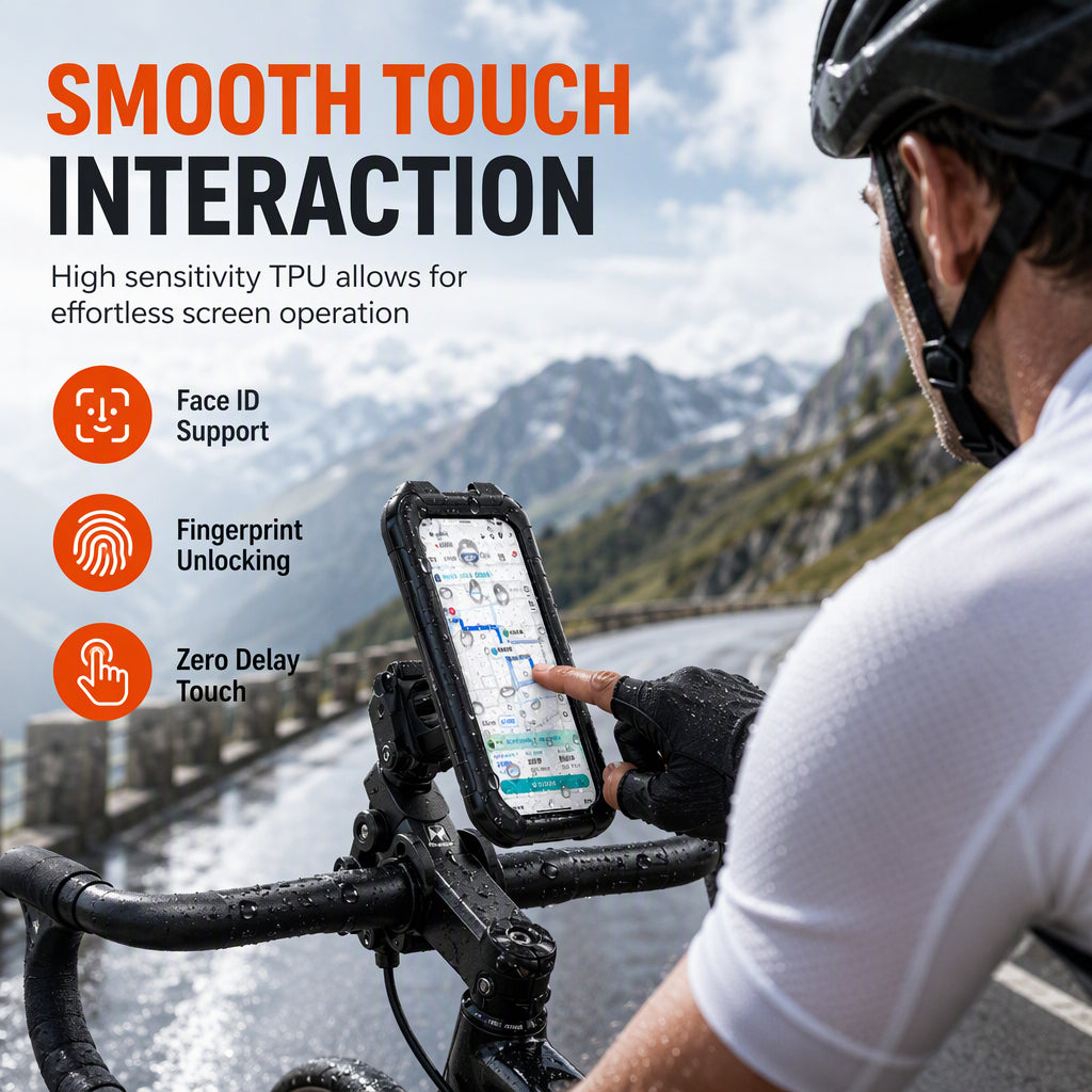 🏍️ Wasserdichte Handyhalterung für Motorrad & Fahrrad – 360° drehbar mit Touchscreen-Funktion
