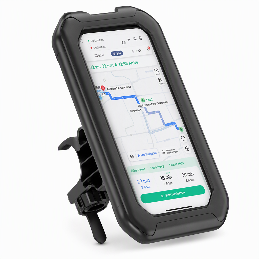 🏍️ Wasserdichte Handyhalterung für Motorrad & Fahrrad – 360° drehbar mit Touchscreen-Funktion