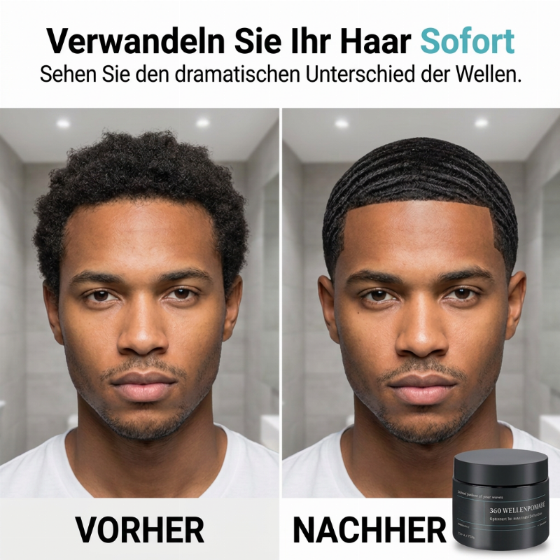 ✨Wave Pomade Mittlere Haltkraft Wasserbasis Hochglanz Haarwachs
