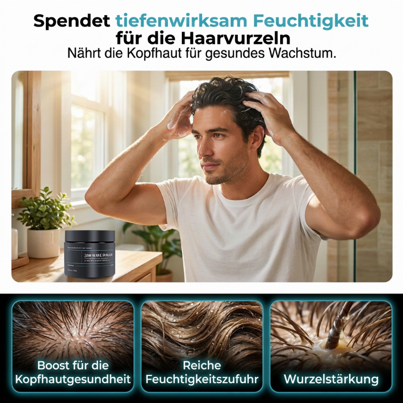 ✨Wave Pomade Mittlere Haltkraft Wasserbasis Hochglanz Haarwachs