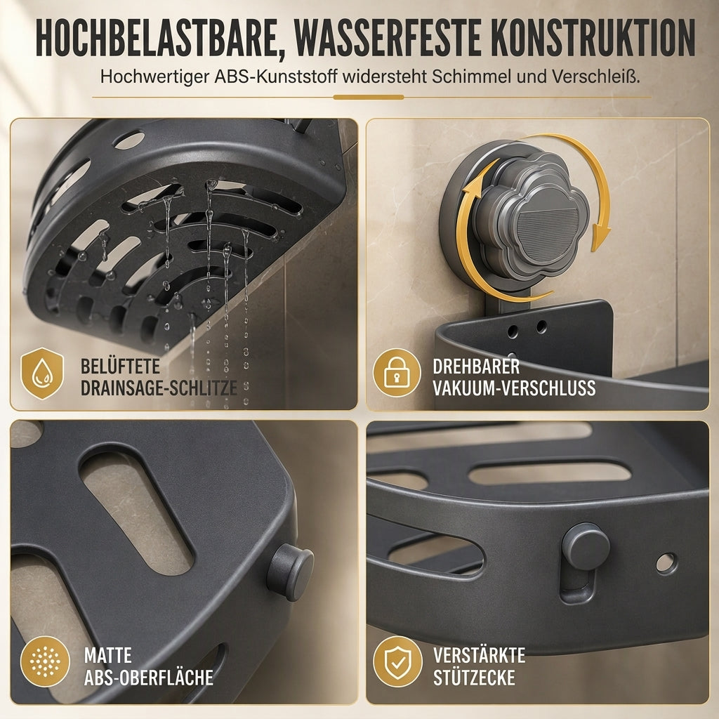 ⏳Zeitlich begrenztes Angebot⏳ 🛁💡 Bohrfreies Eckregal für Badezimmer & Dusche! Wandmontierter Aufbewahrungs-Organizer, keine Bohrungen nötig