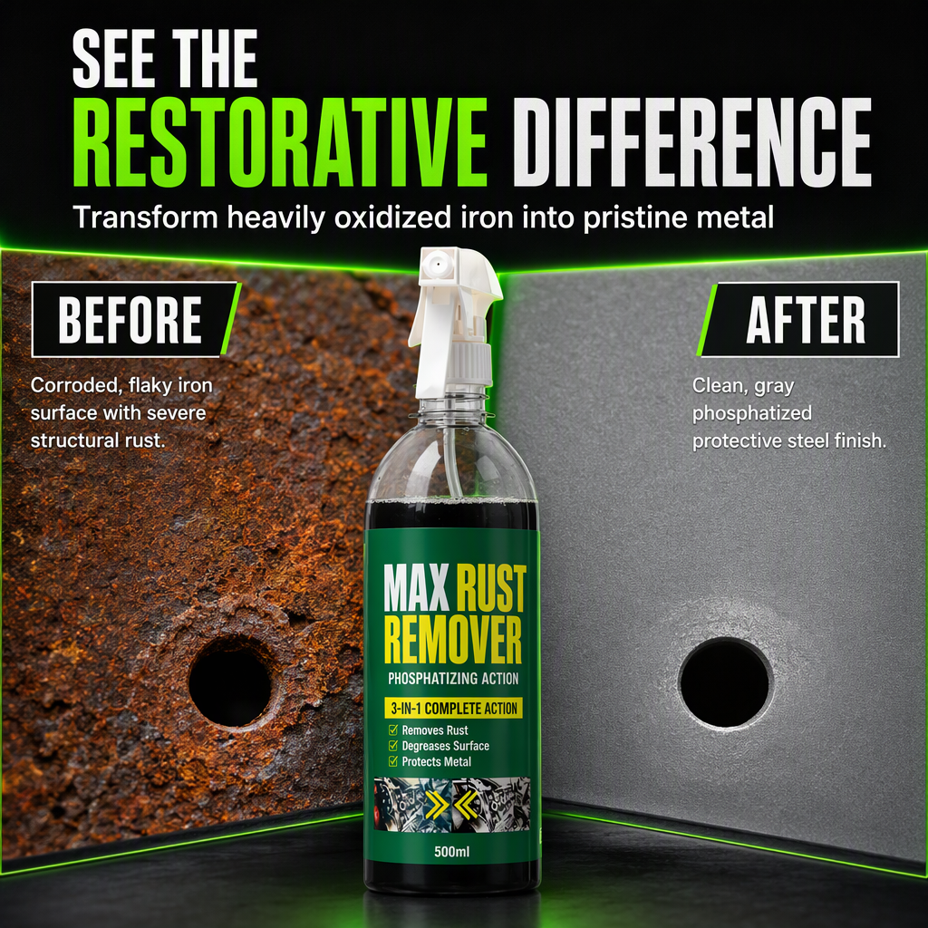 🛡️ 50 % Rabatt ! 🔧 3-in-1 Rostumwandler & Phosphatierer – entfernt Öl & Rost, bildet dauerhafte Schutzschicht zum Sprühen & Streichen