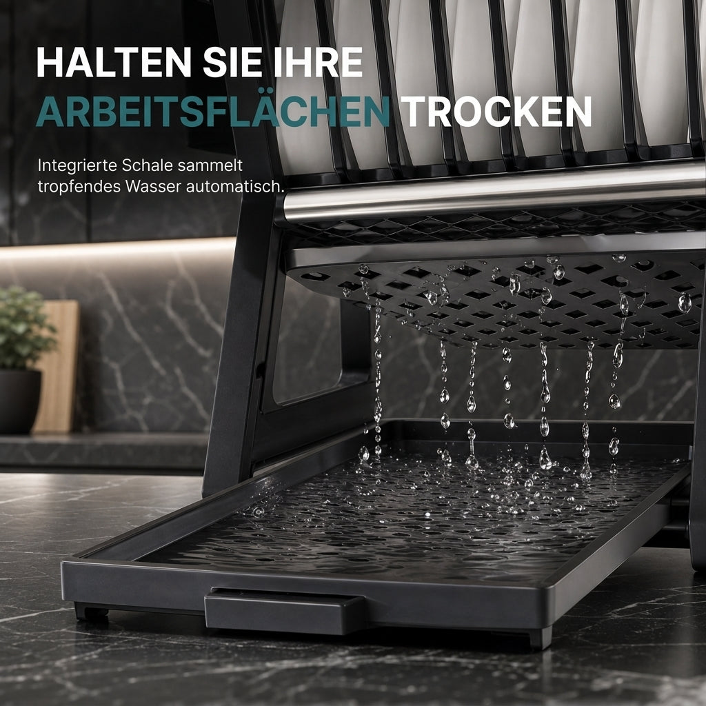 ✨ Mehr Ordnung in deiner Küche! 🍽️ Geschirrabtropfgestell mit mehreren Ebenen