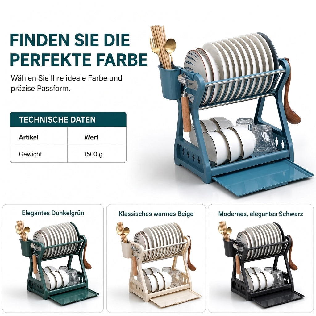 ✨ Mehr Ordnung in deiner Küche! 🍽️ Geschirrabtropfgestell mit mehreren Ebenen